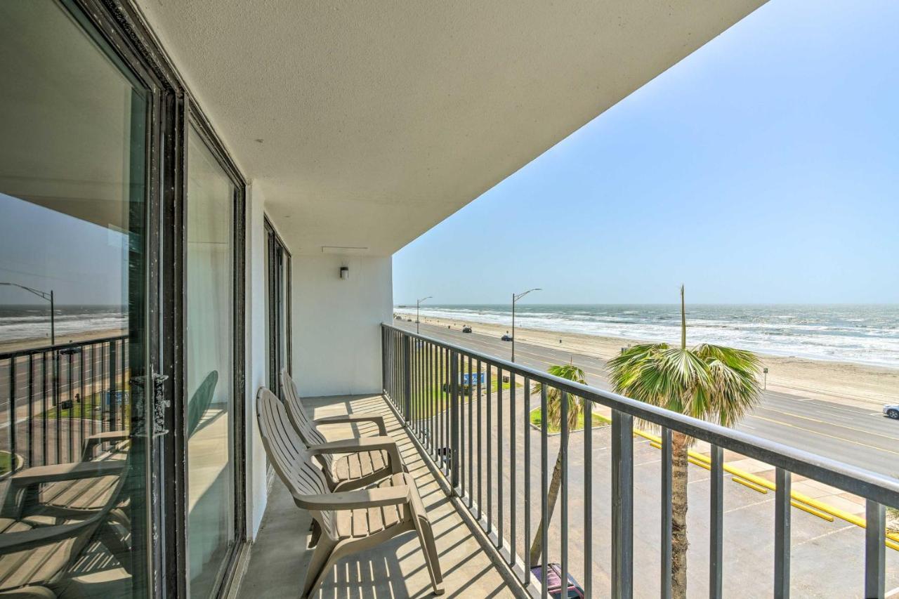 Galveston Oceanfront Condo With Balcony And View! Exterior photo